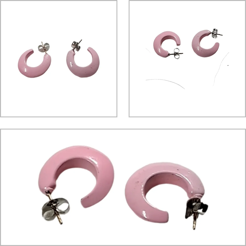 Four Pairs Mixed Fashion Earrings Bundle Clip-On & Pierced